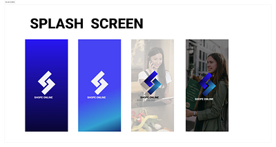SHOP ONLINE-SPLASH SCREEN app design graphic design mobile app ui uiux