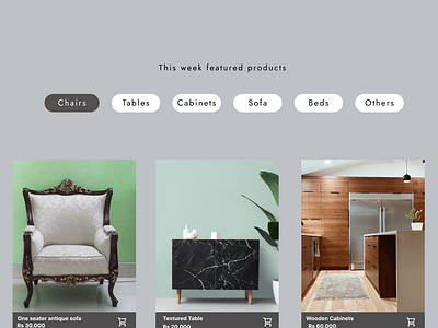 Furniture Buying Website branding ui ux webdesign figma