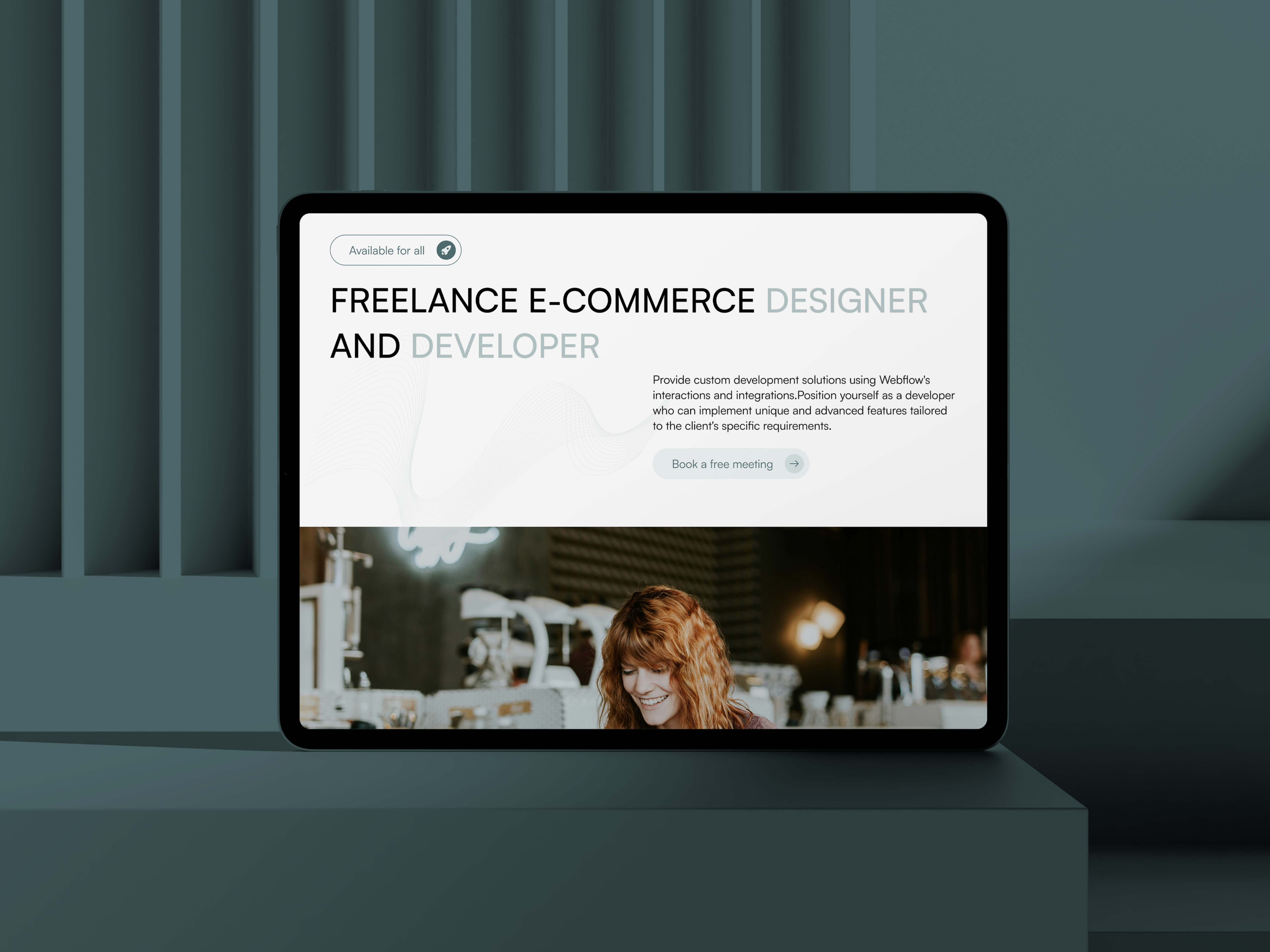 Innovatech - Freelance landing page creativepeoples e learn website find work freelance freelance platform freelancing homepage job finder landing page marketplace online course online education responsive website teaching platform trending ux web