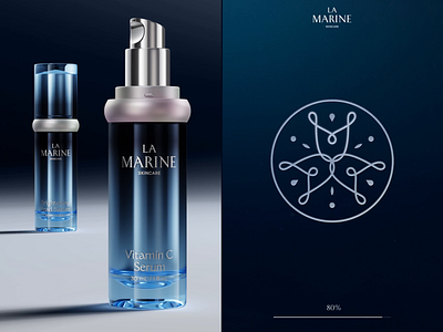 Preloader and Packaging Design — La Marine Skincare 3d animation beauty branding cosmetics ecommerce graphic design interface mobile design product page skincare ui user experience web web design website