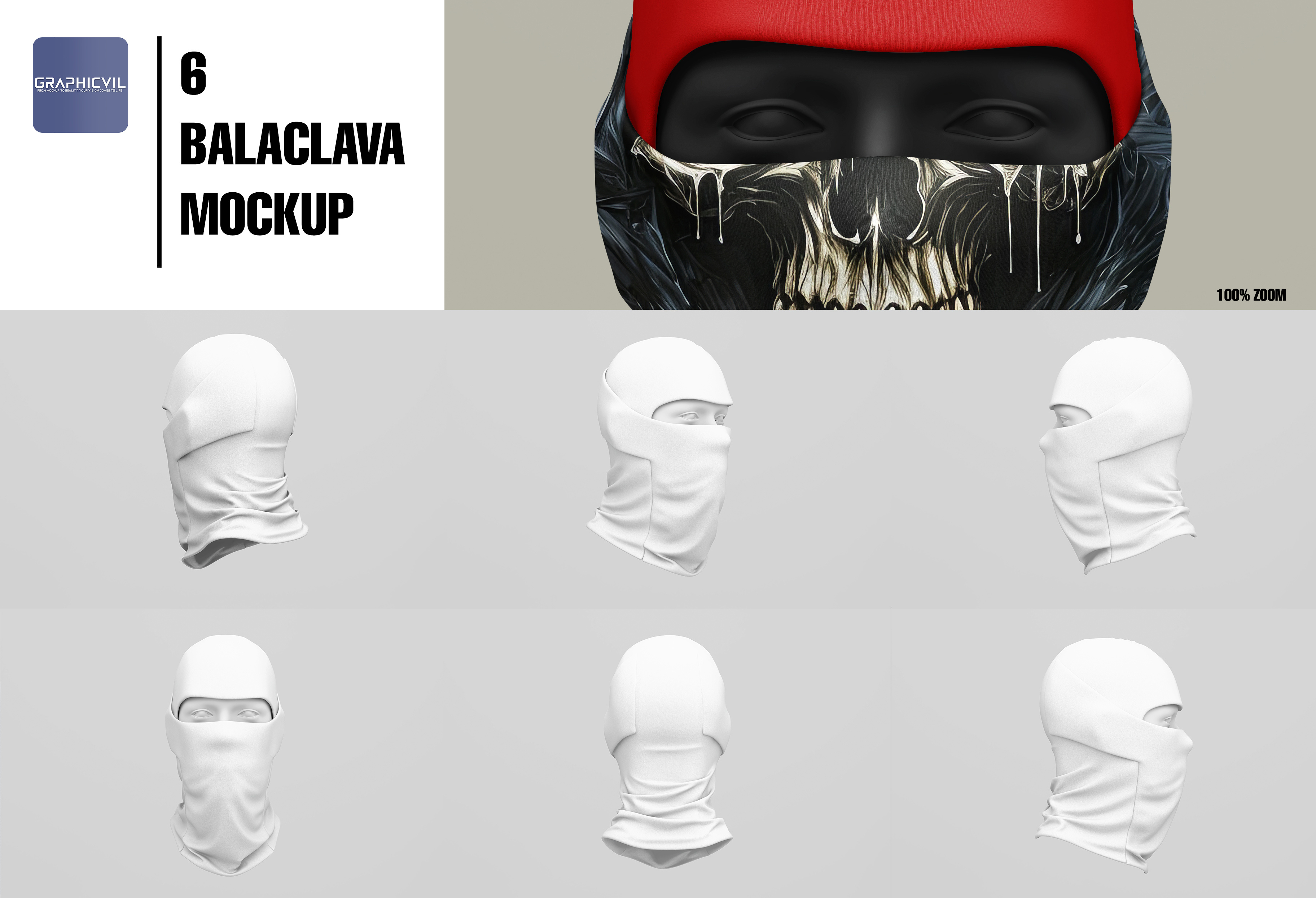 3775+ Balaclava Mockup