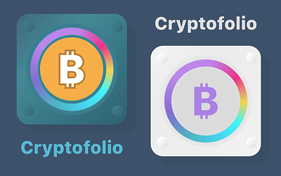 Icon concept for cryptocurrency tracker app design appstore branding ios logo mobile tracker ui
