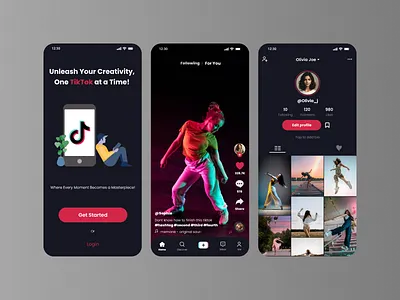 TikTok Redesign redesign typography