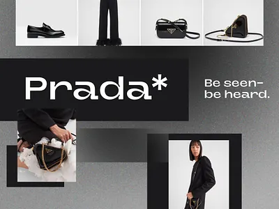Prada Women - New In black brutalism design fashion prada