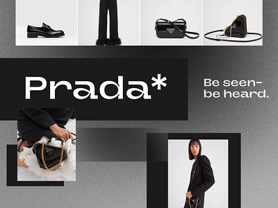 Prada Women - New In black brutalism design fashion prada