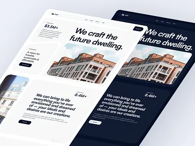 Real Estate Website - FREE UI KIT app design downlaod free game illustration kit landingpage logo realestate responisve rewards ui ui design uidesign uikit uikits uiux web website