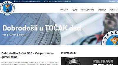 Website tocakdsd.rs branding web design
