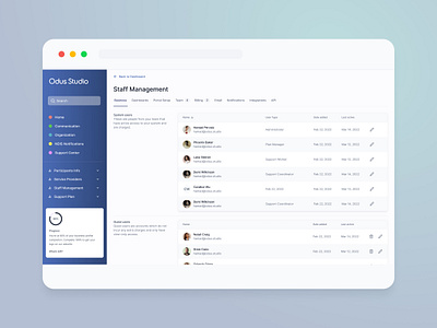 Vertex360 - Staff Management by Odus Studio on Dribbble