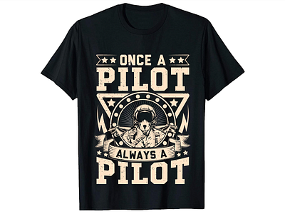Pilot T-shirt design airplane tshirt bulktshirt customtshirt pilot tshirt tshirt tshirtdesign typography tshirt vintagetshirt