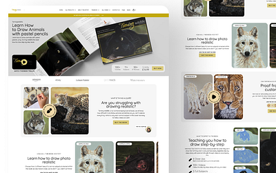 Taming Wildlife book - ecommerce product site redesign 3d animation branding graphic design logo motion graphics ui