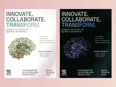 Tech Conference Poster Design ai conference design event event poster future futuristic gradient graphic design illustration innovation popular poster science tech technology trendy ui