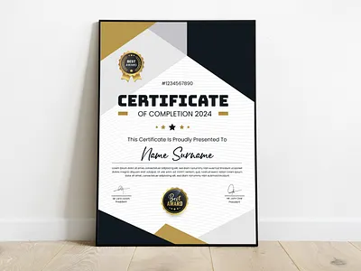 Certificate Template modern