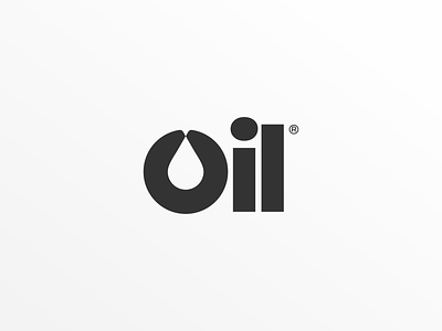 Oil Logo Negative Space app icon branding flat icon logo monogram negative space oil simple logo
