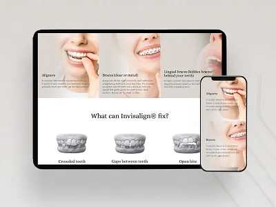 Dental Services Website Design ui ui design user interface design web design