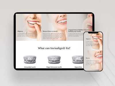Dental Services Website Design ui ui design user interface design web design