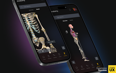 Sport Training App - Human Motion & Muscle 3d anatomy app sport training ui ux