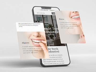 Dental Mobile Website Design case study dental website design ui user interface design web design