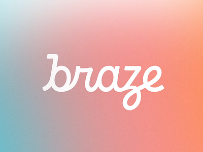 Braze Case Study bran identity brand identity brand name braze focus lab gradient logo design logo inspiration rebrand typography