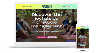 Punchpass Website Redesign interaction design ui ux website design