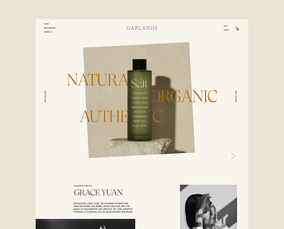 E-Commerce Concept beauty branding ecommerce health minimal natural ui website wellness