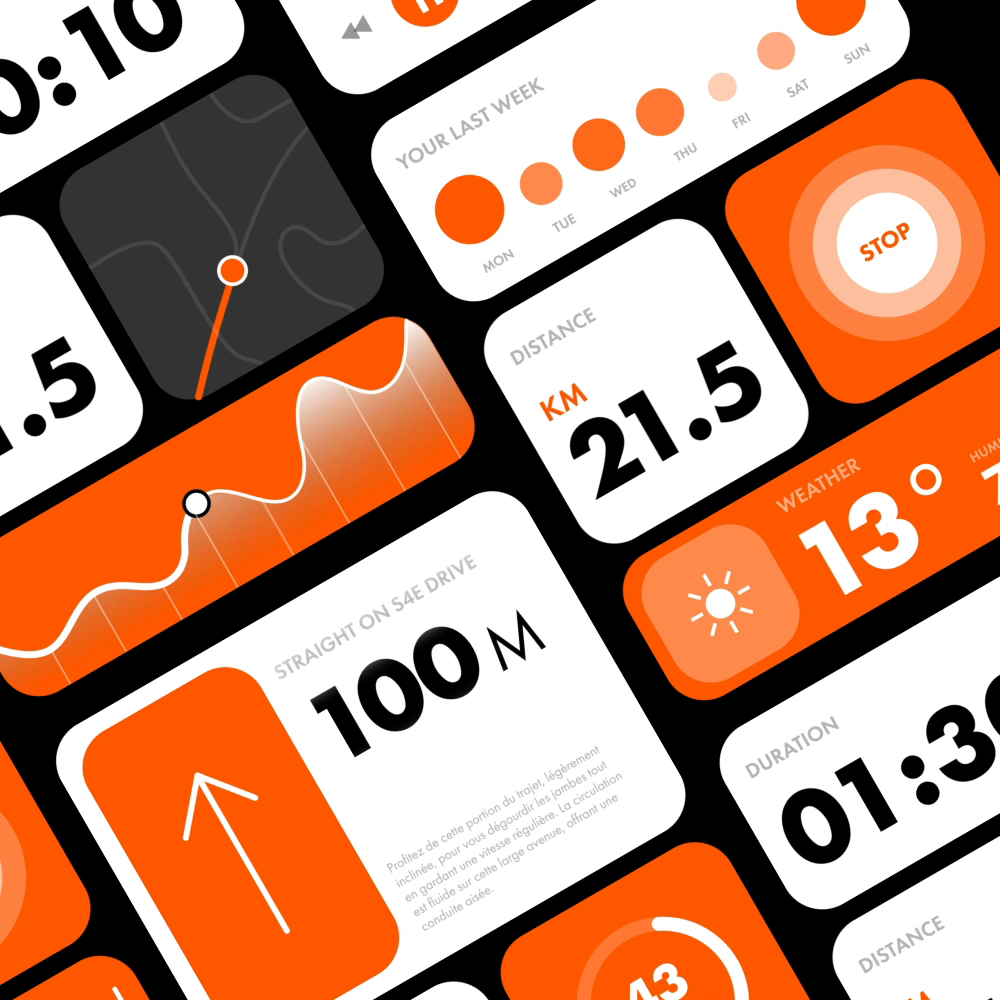 UI widget apple watch by Lucas Renoud-Lyat on Dribbble