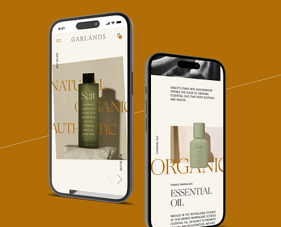 E-Commerce Concept beauty ecommerce mobile natural ui ux website