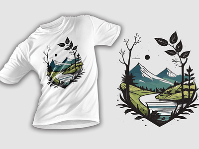 Nature T shirt design ai branding design dribble dribble t shirt design graphic design illustration inspirational quote logo nature nature t shirt desn t shirt design t shirt designs tee typo typography