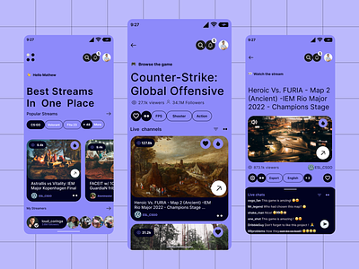Ninja Fighter - A Gaming App appdesign design figma game gamingappdesign gamingappui ui uidesign