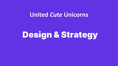 UCU design agency, animation animation design agency google slides powerpoint presentation unicorns