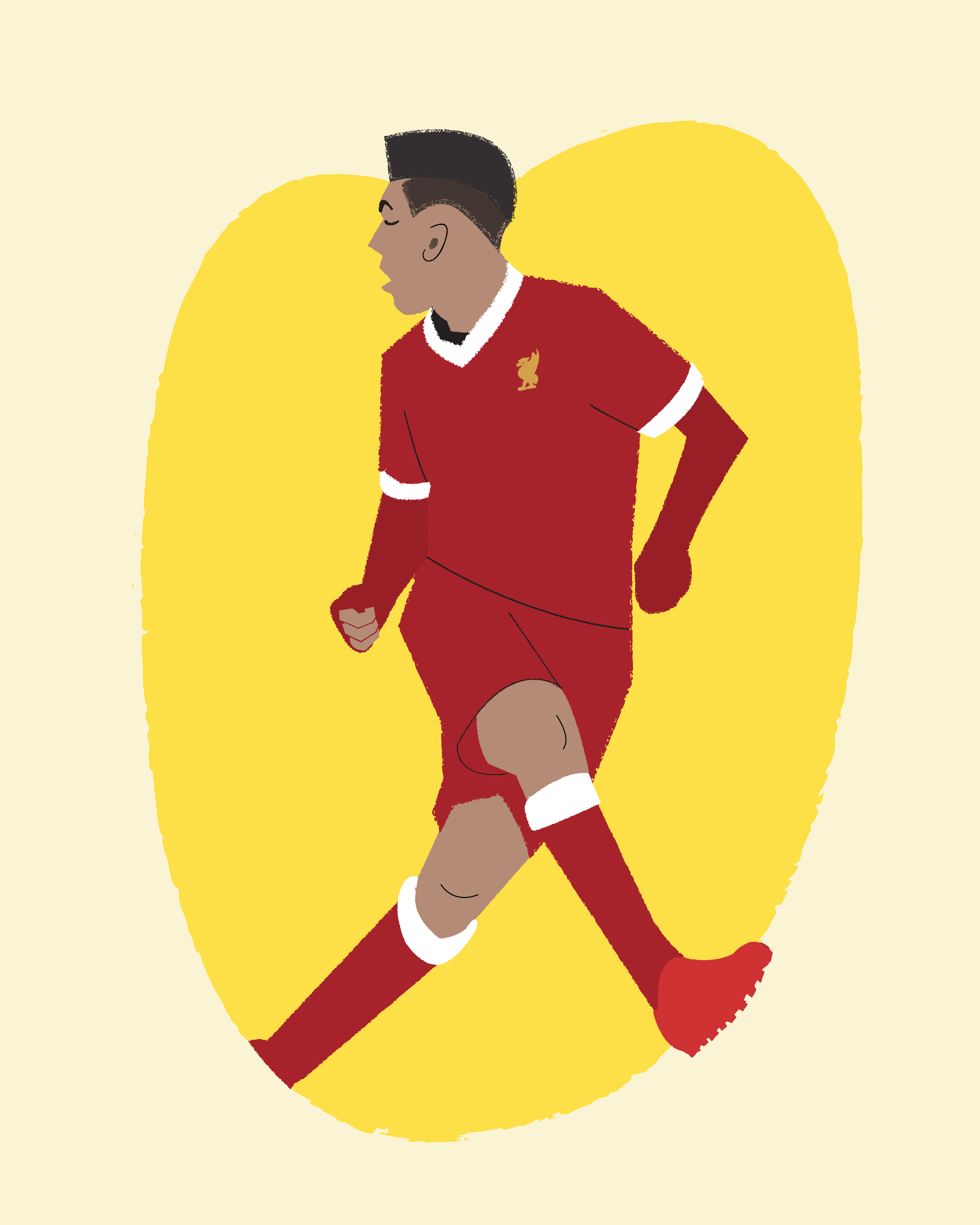 Bobby Firmino for LFC 2d animation bobby firmino branding brazil cartoon character illustration design drawing firmino graphic design illustration illustrator lfc liverpool fc premier league roberto firmino vector
