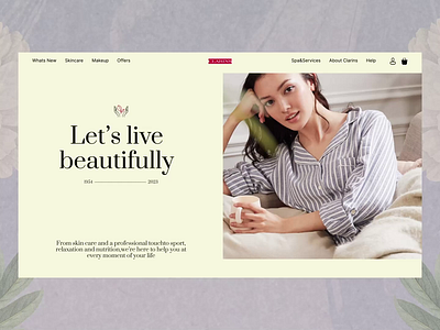 CLARINS | E-commerce Redesign animation design ui ux web