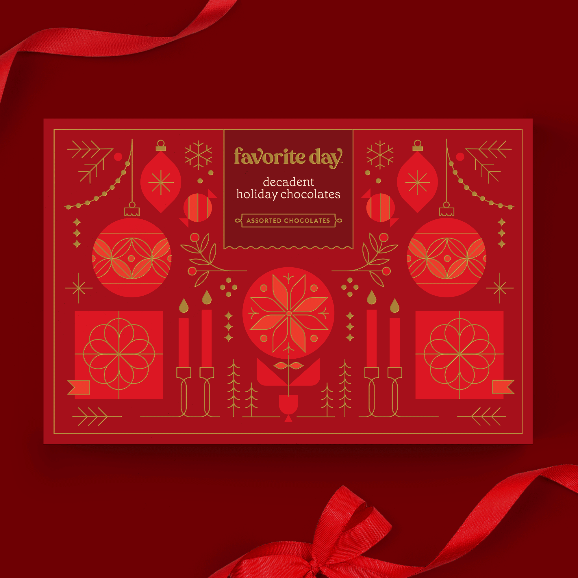 Favorite Day Holiday christmas design festive foil gifting gold holiday illustration line art packaging pattern target vector