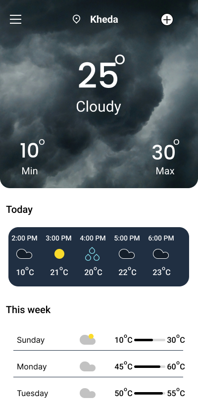 Climate App UI