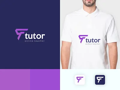 Tutor Logo Design brand brand grids brand identity brand manual design brand style guide branding branding logo classysharif color pallete creative design graphic graphic design logo logo bradning logodesign logos portfolio minimalist logo tutor logo