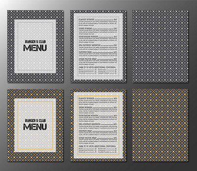 Menu template. Grunge, Industrial Urban design menu. burger burger club concept burger menu golden design grunge design grunge menu industrial design industrial menu industrial menu layout menu template metal mesh background metallic design silver design steel accents street food inspired design urban design urban exploration menu urban grill urban menu