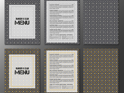 Menu template. Grunge, Industrial Urban design menu. burger burger club concept burger menu golden design grunge design grunge menu industrial design industrial menu industrial menu layout menu template metal mesh background metallic design silver design steel accents street food inspired design urban design urban exploration menu urban grill urban menu