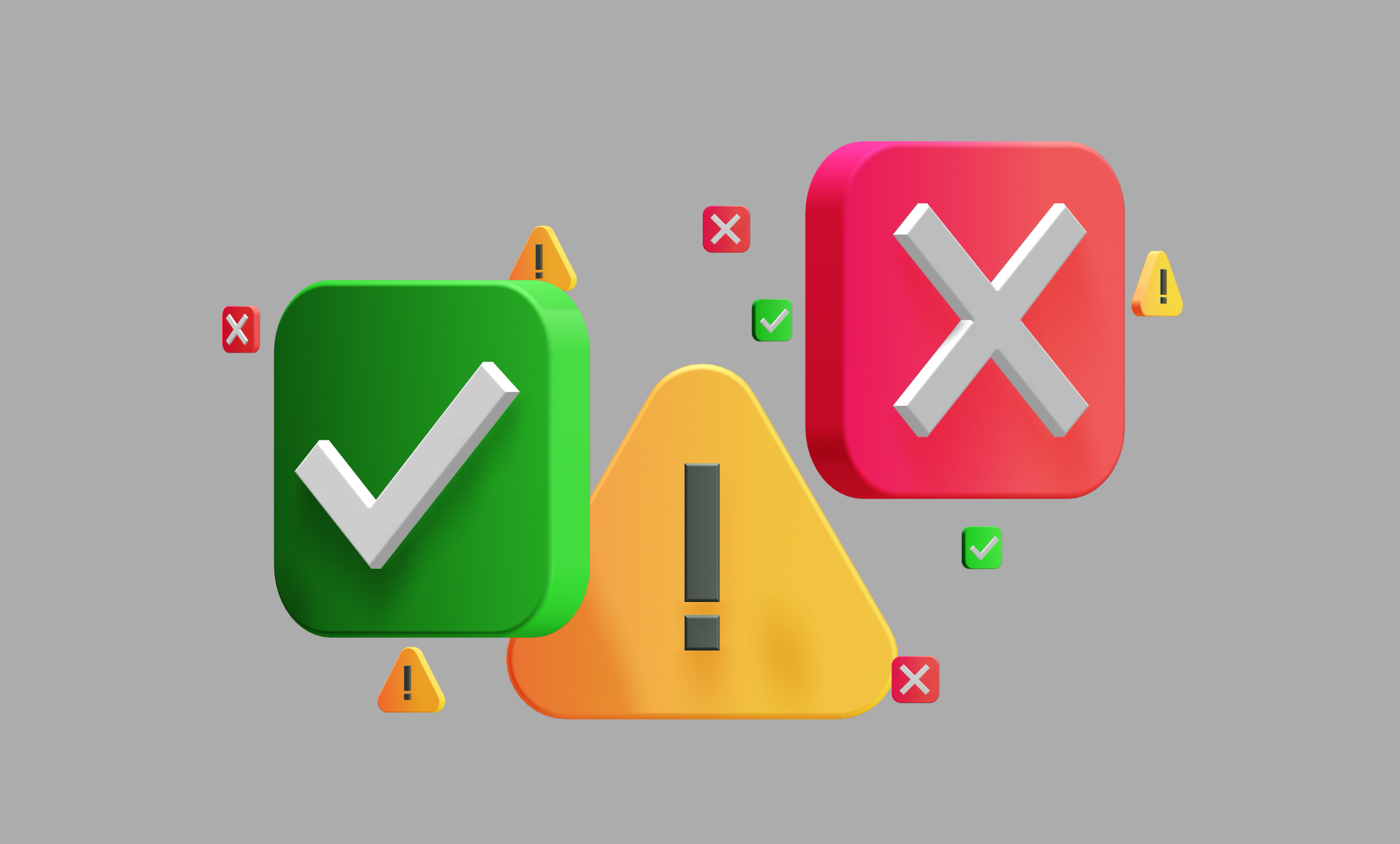 Alerts 3d alerts icons motion graphics