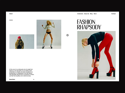 Fashion Rhapsody animation clean desgign digital grid layout minimal simple swiss typography