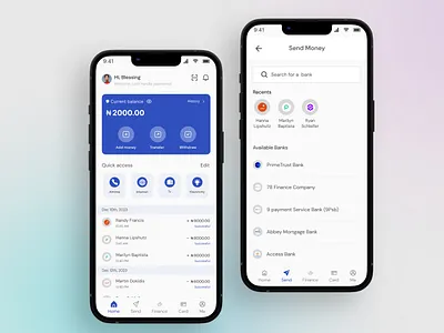 PrimeTrust Digital Mobile Application. app bank app design discover explore figma inspiration ios mobile app ui