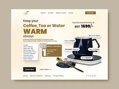 Website hero section banner graphic design ui ui design website