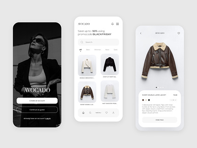 Clothing Store App 👗 app branding clothes clothes app clothing mobile app clothing store design graphic design mobile app ui uiux ux