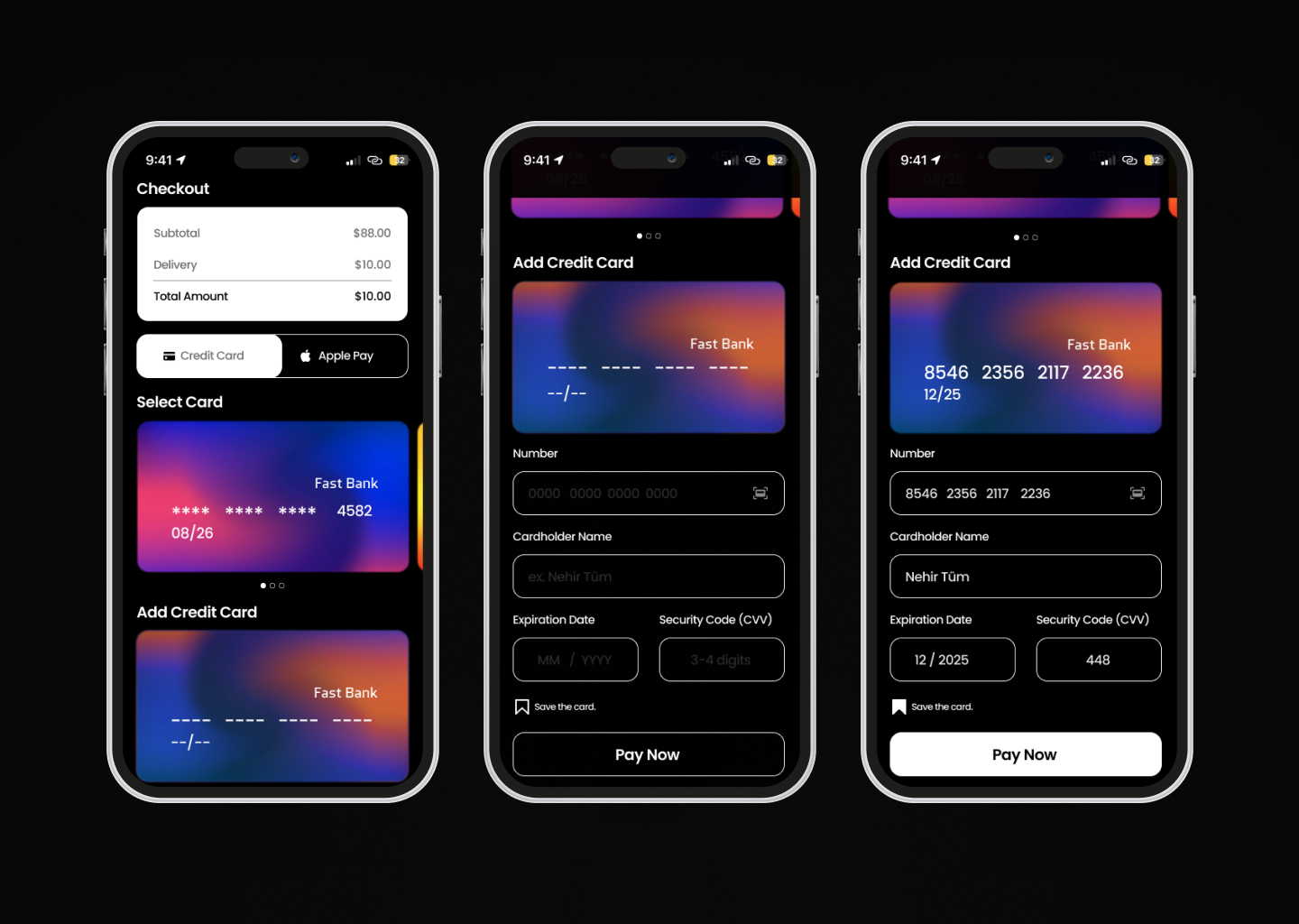 Daily UI Challenge #002 ; Credit Card Checkout app card credit design figma graphic design minimal payment ui ux