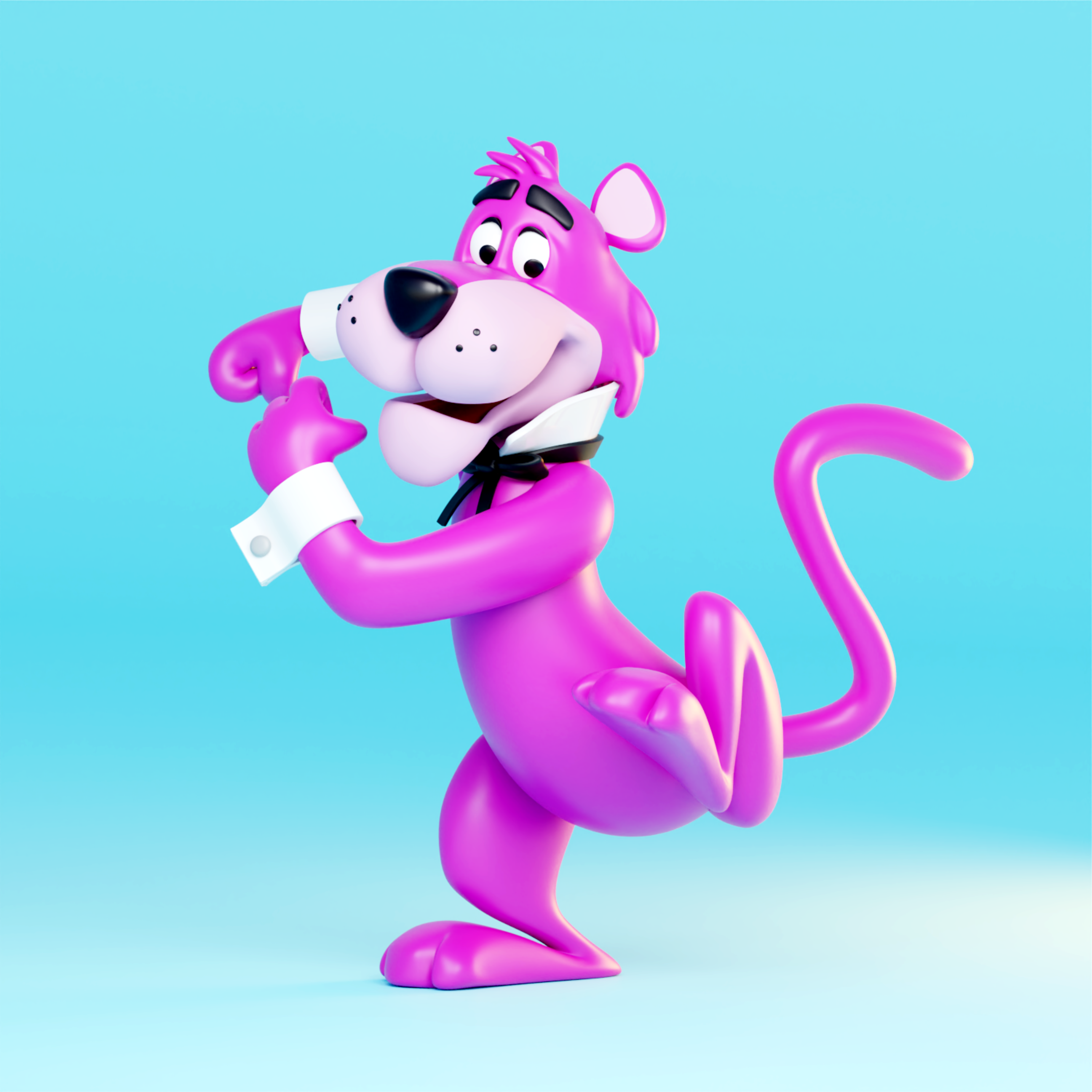 Snagglepuss 3d blender character character design design graphic design