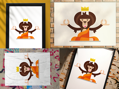 Monkey King Character adobe illustrator adobe photoshop branding charecter design design graphic design illustration