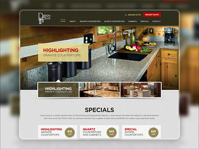 Design Plus Home Page home page landing page showcase ui website