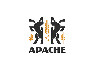 Apache graphic design identity illustrator logo mascot
