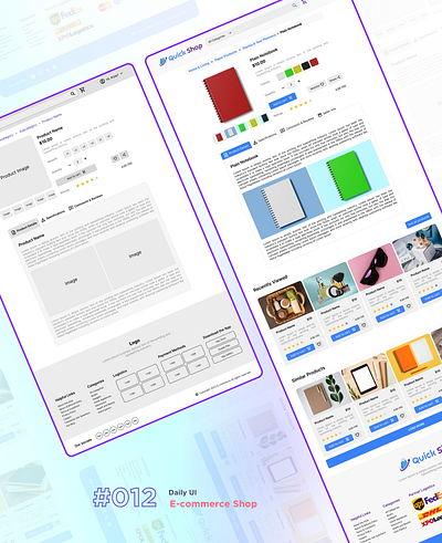 E-commerce Shop: #012 Daily UI dailyui design e commerce e commercedesign figma graphic design ui webdesign