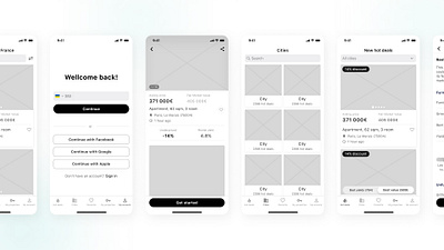Mobile app wireframes product design prototyping ui ui design ux ux design website design wireframe wireframing