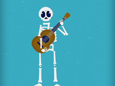 Skeleton guitarist 2d animation after effects animation cartoon animation duik motion graphics skeleton