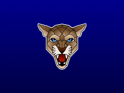 Polygon cougar mascot for esports team 3d animal brand branding cougar esports graphic design illustration logo logo design mascot polygon video games visual design visual identity